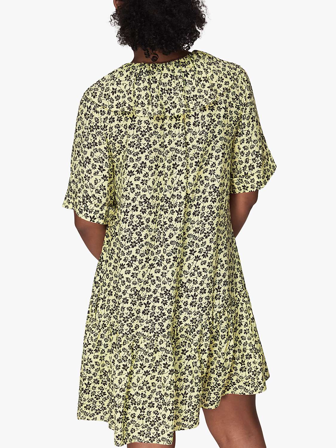 Buy Whistles Buttercup Floral Print Dress, Yellow/Multi Online at johnlewis.com