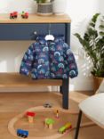 John Lewis ANYDAY Baby Rainbow Puffer Jacket, Blue/Multi