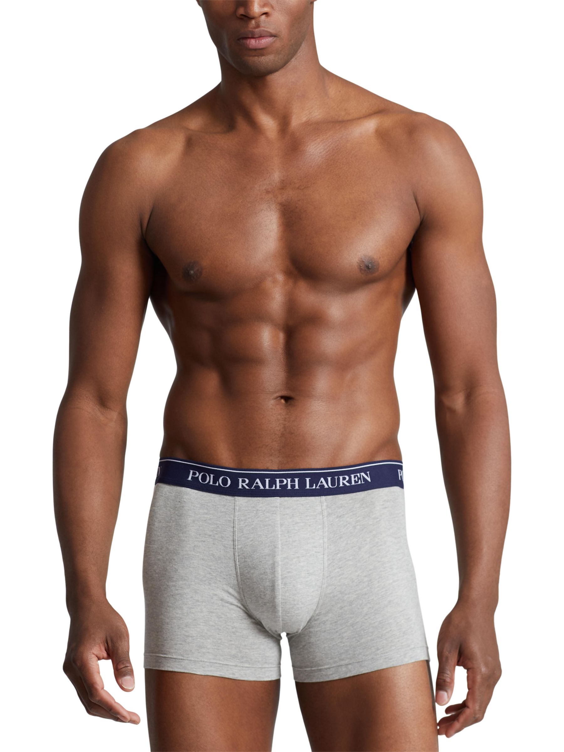 Buy Polo Ralph Lauren Cotton Stretch Trunks, Pack of 5, Blue/Grey/Red Multi Online at johnlewis.com
