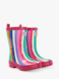 Hatley Kids' Rainbow Stripes Wellington Boots