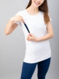 Natal Active Plain Maternity & Nursing T-Shirt, White