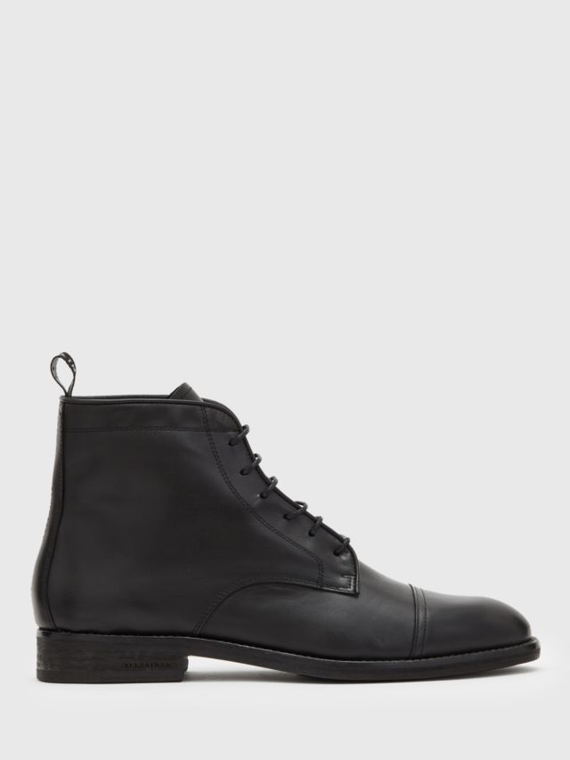 AllSaints Harland Leather Boots, Black, 9