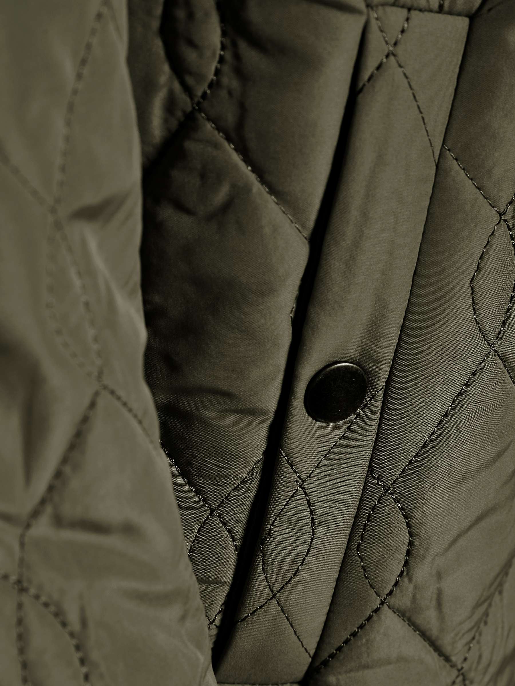 KAFFE Shally Quilted Coat, Grape Leaf at John Lewis & Partners