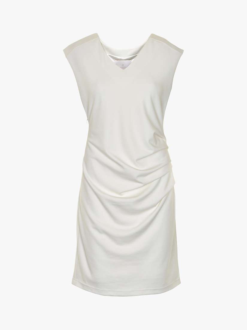 Buy KAFFE India Sleeveless V-Neck Cocktail Mini Dress, Chalk Online at johnlewis.com