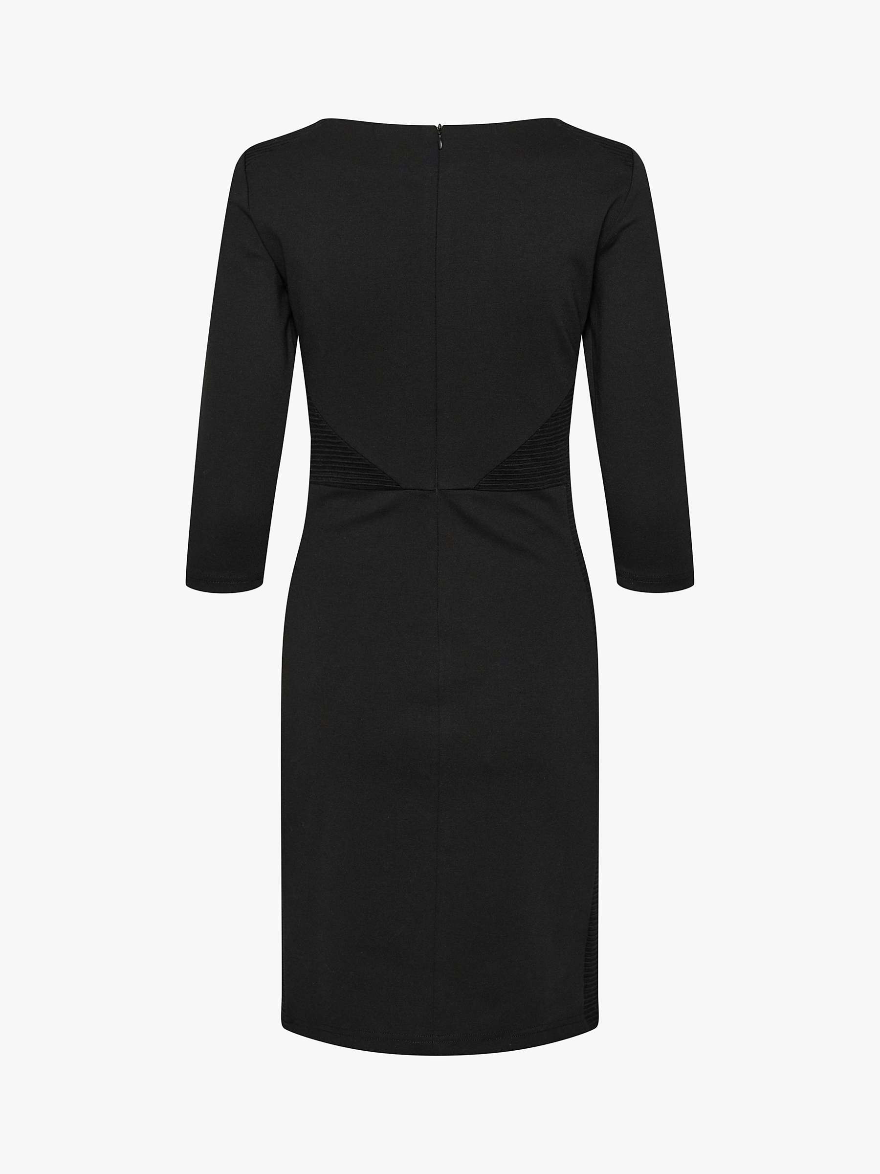 Buy KAFFE Sara 3/4 Sleeve Mini Dress, Deep Black Online at johnlewis.com