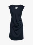 KAFFE India V-Neck Mini Dress, Midnight Marine