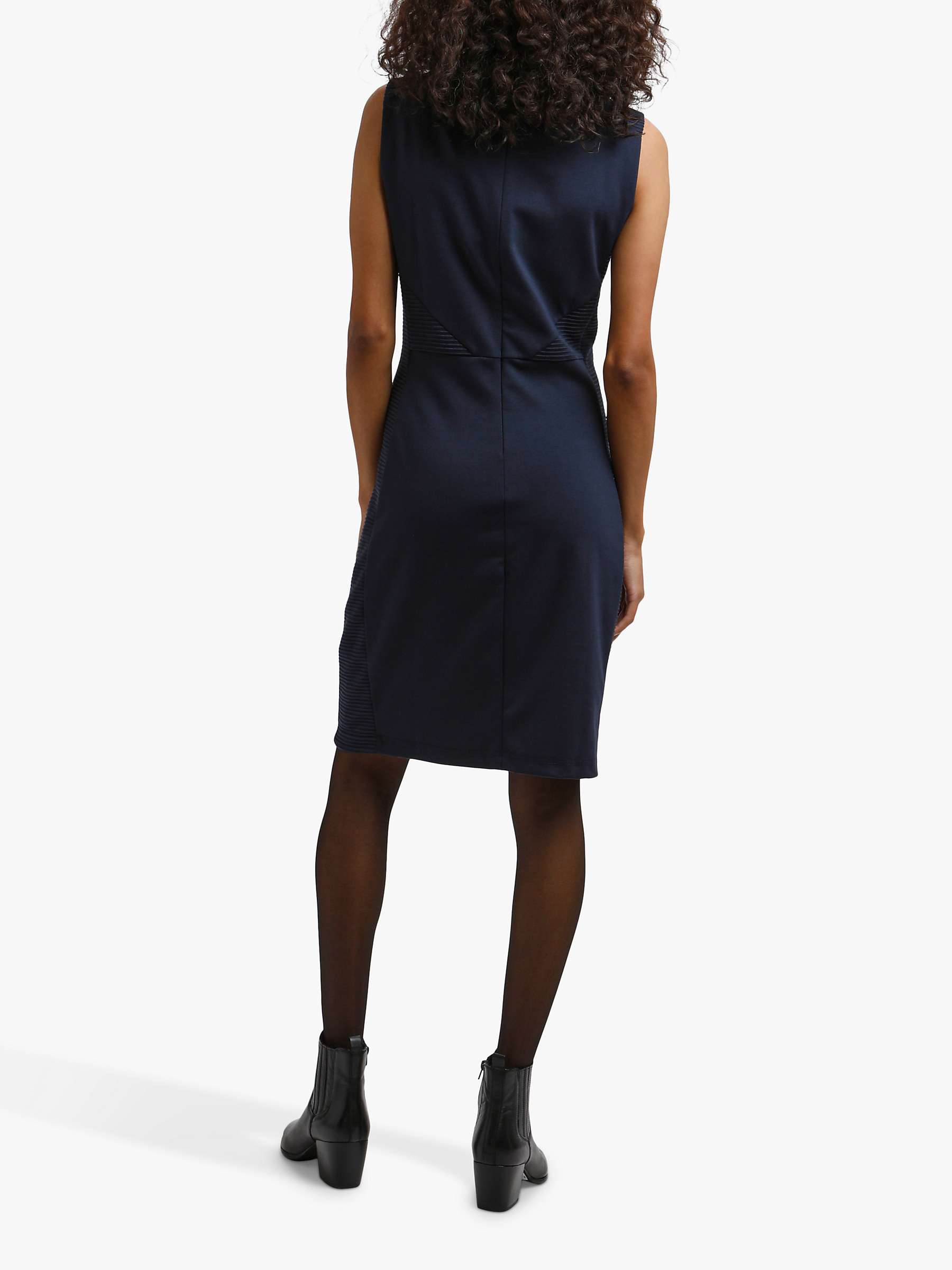 Buy KAFFE Sara Slim Fit Sleeveless Dress, Midnight Marine Online at johnlewis.com