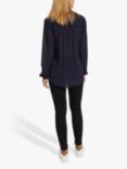 KAFFE Karla Amber Blouse, Midnight Marine