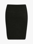 KAFFE Penny Jersey Pencil Skirt, Deep Black