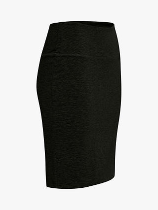 KAFFE Penny Jersey Pencil Skirt, Deep Black