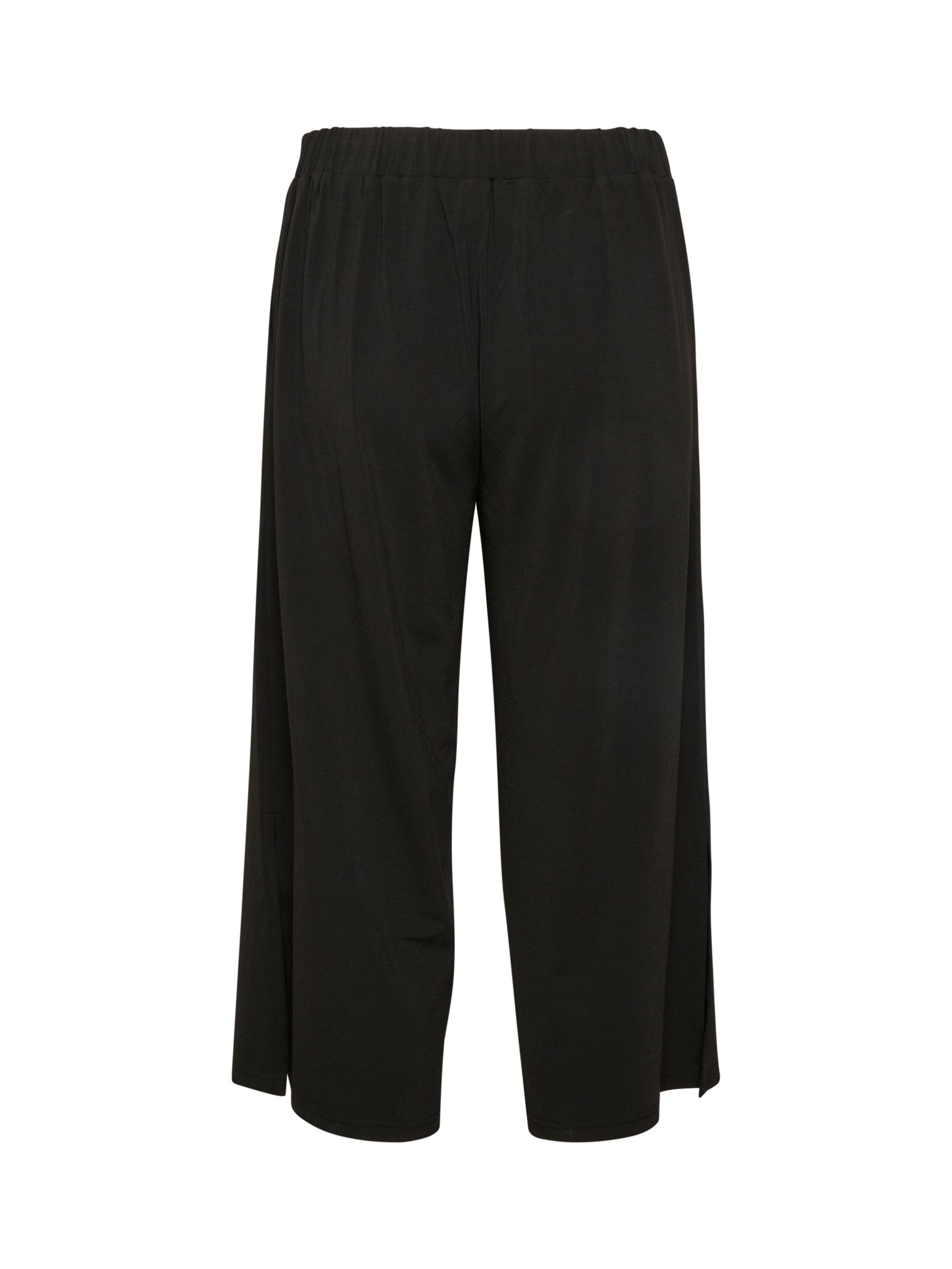 Buy KAFFE Amalli Cropped Trousers, Black Online at johnlewis.com