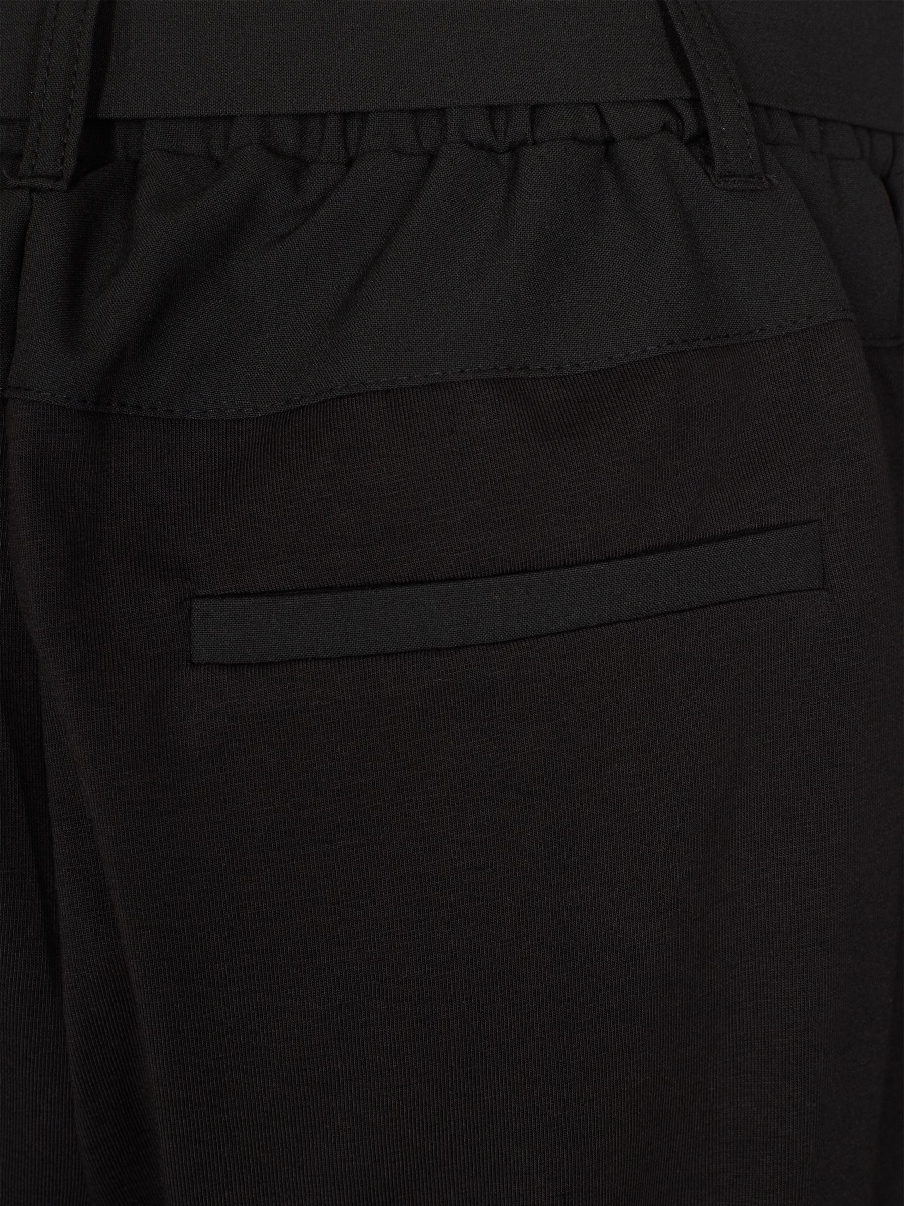 KAFFE Jillian Belted Trousers, Black Deep at John Lewis & Partners
