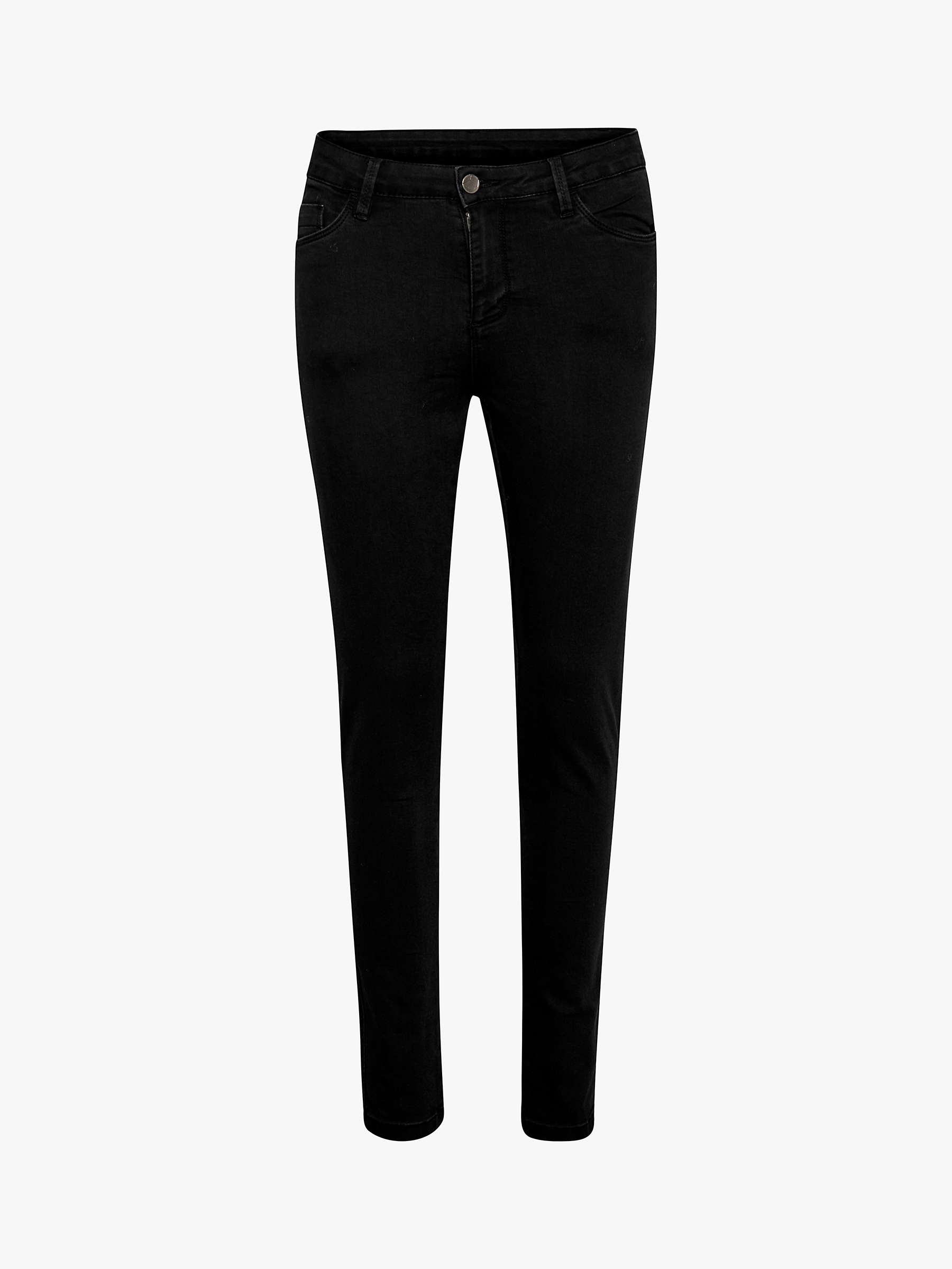 KAFFE Vicky Slim Fit Jeans, Deep Black at John Lewis & Partners