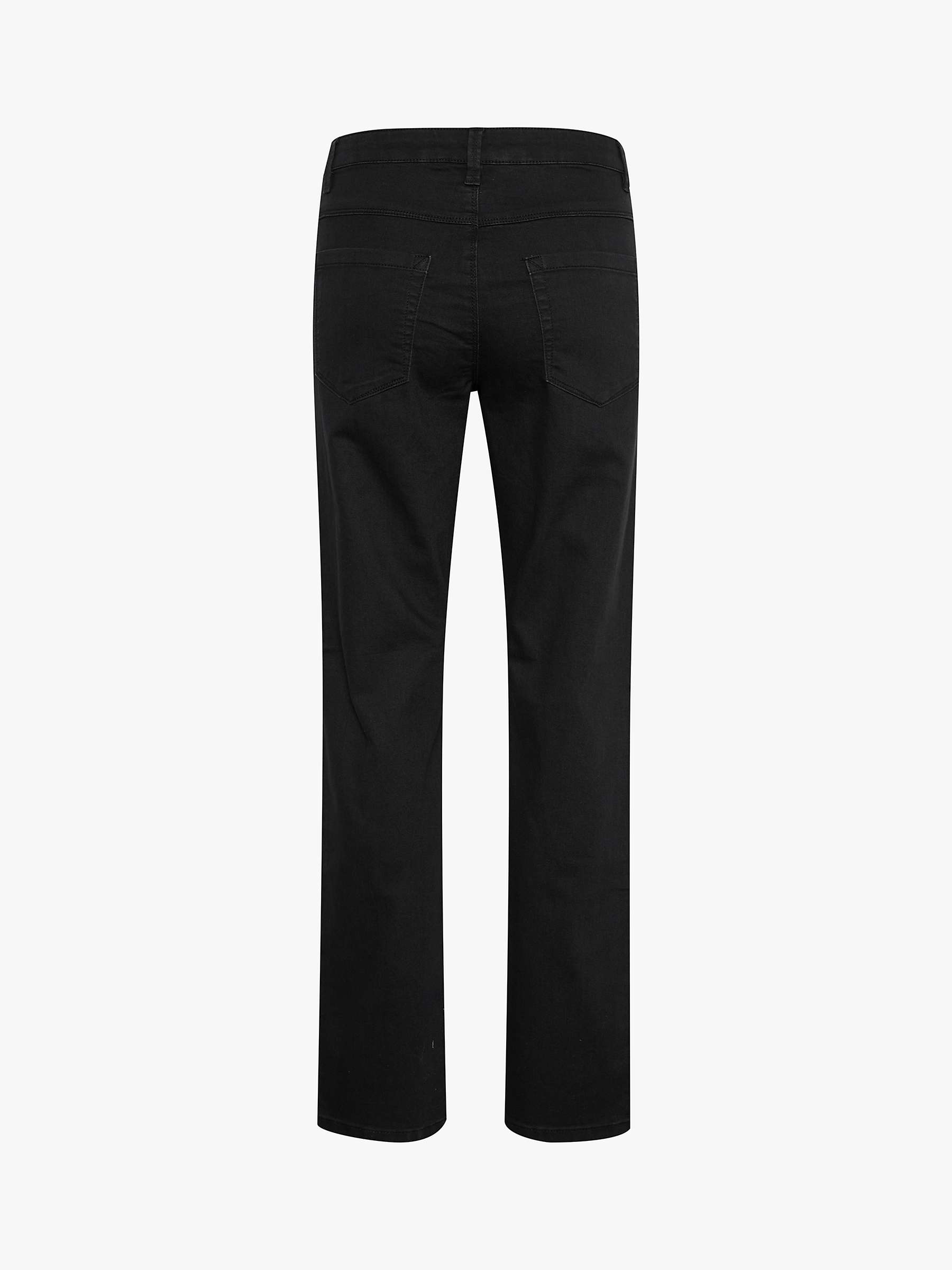 Buy KAFFE Vicky Straight Leg Jeans, Black Online at johnlewis.com