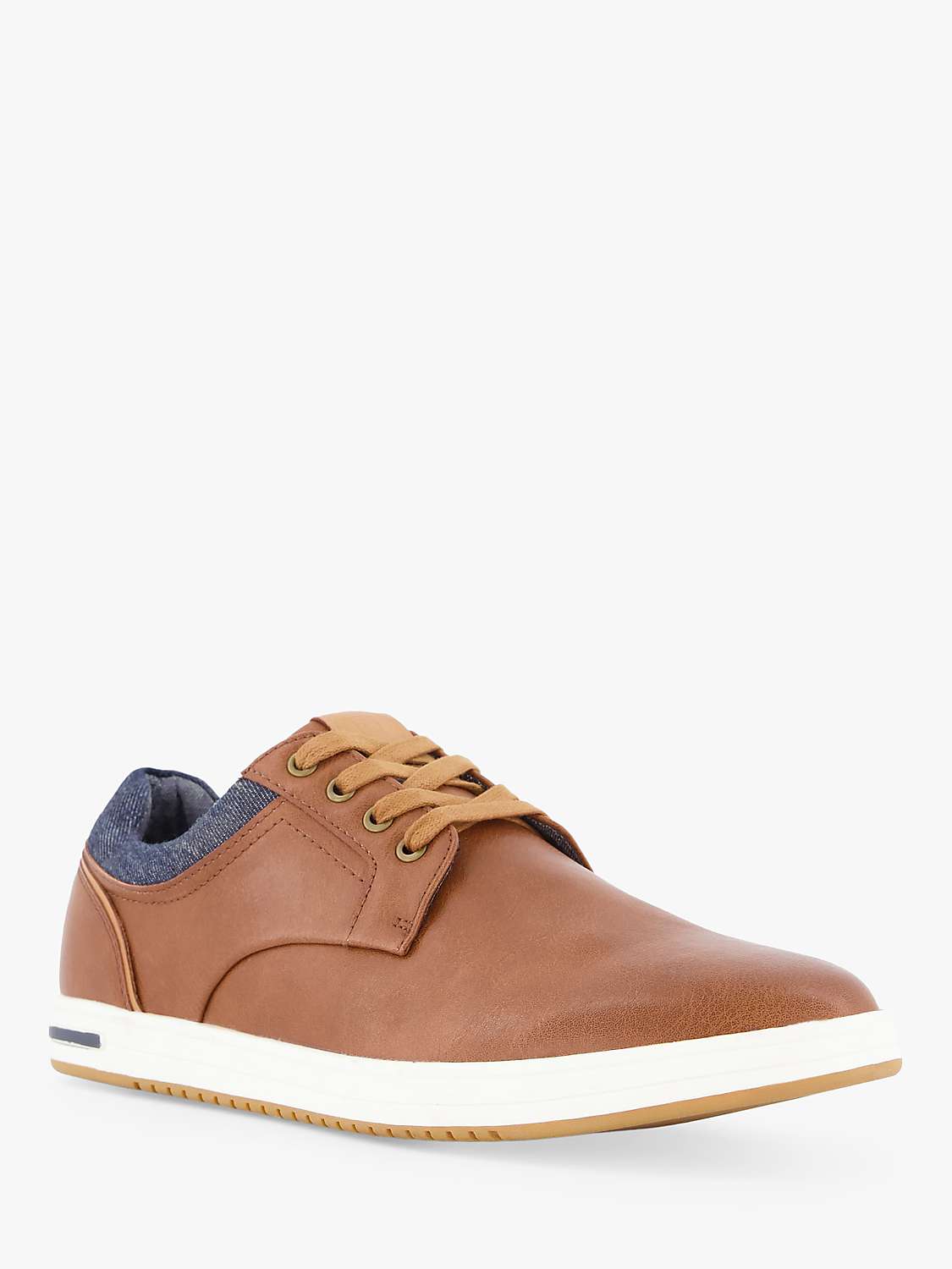 Buy Dune Trip Textured Trainers, Tan Online at johnlewis.com