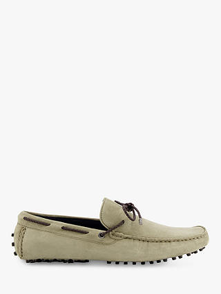 Dune Bound Leather Bobble Sole Suede Loafers, Sage