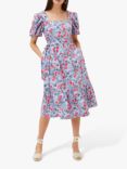 Phase Eight Abbiana Floral Flared Midi Dress, Multi