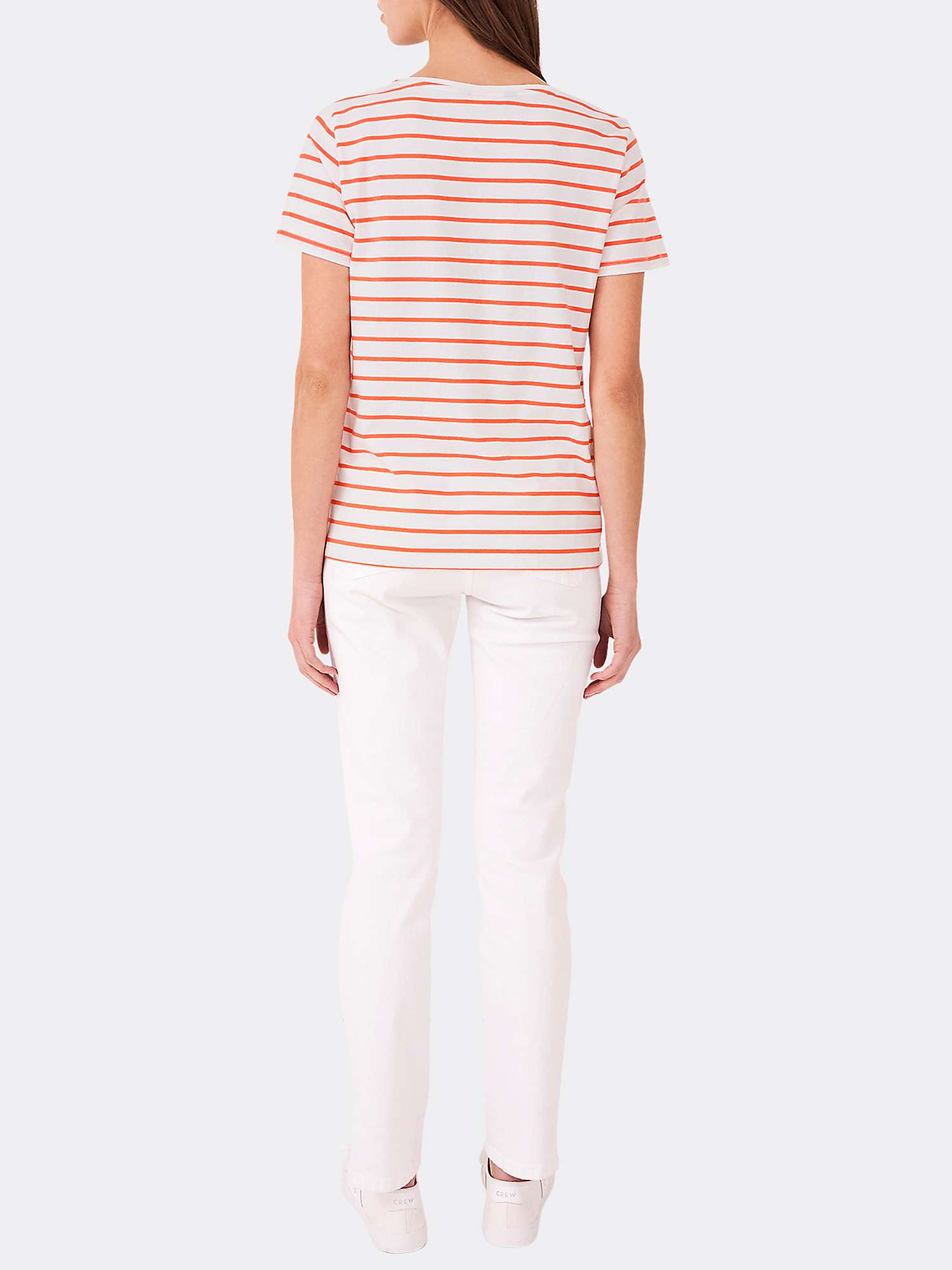 Buy Crew Clothing Breton Stripe Cotton T-Shirt Online at johnlewis.com