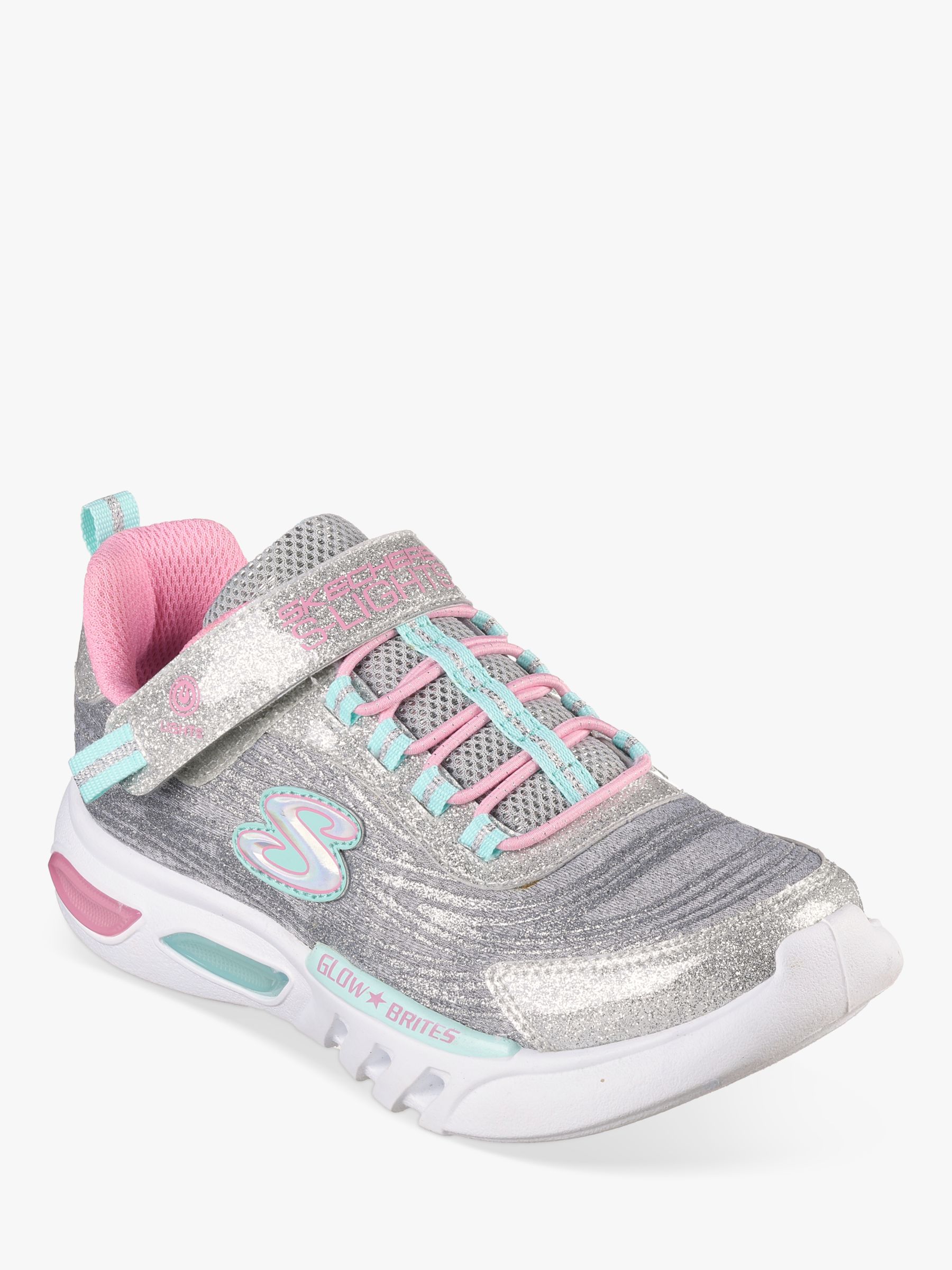 Skechers Kids' S Lights Glow-Brites Dazzle Force Light Up Trainers at Lewis & Partners