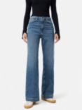 Jigsaw Balfour Wide Leg Jeans, Vintage Mid Blue