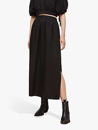 AllSaints Asta Maxi Skirt, Black