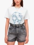 AllSaints Murrina Boyfriend T-Shirt, Optic White