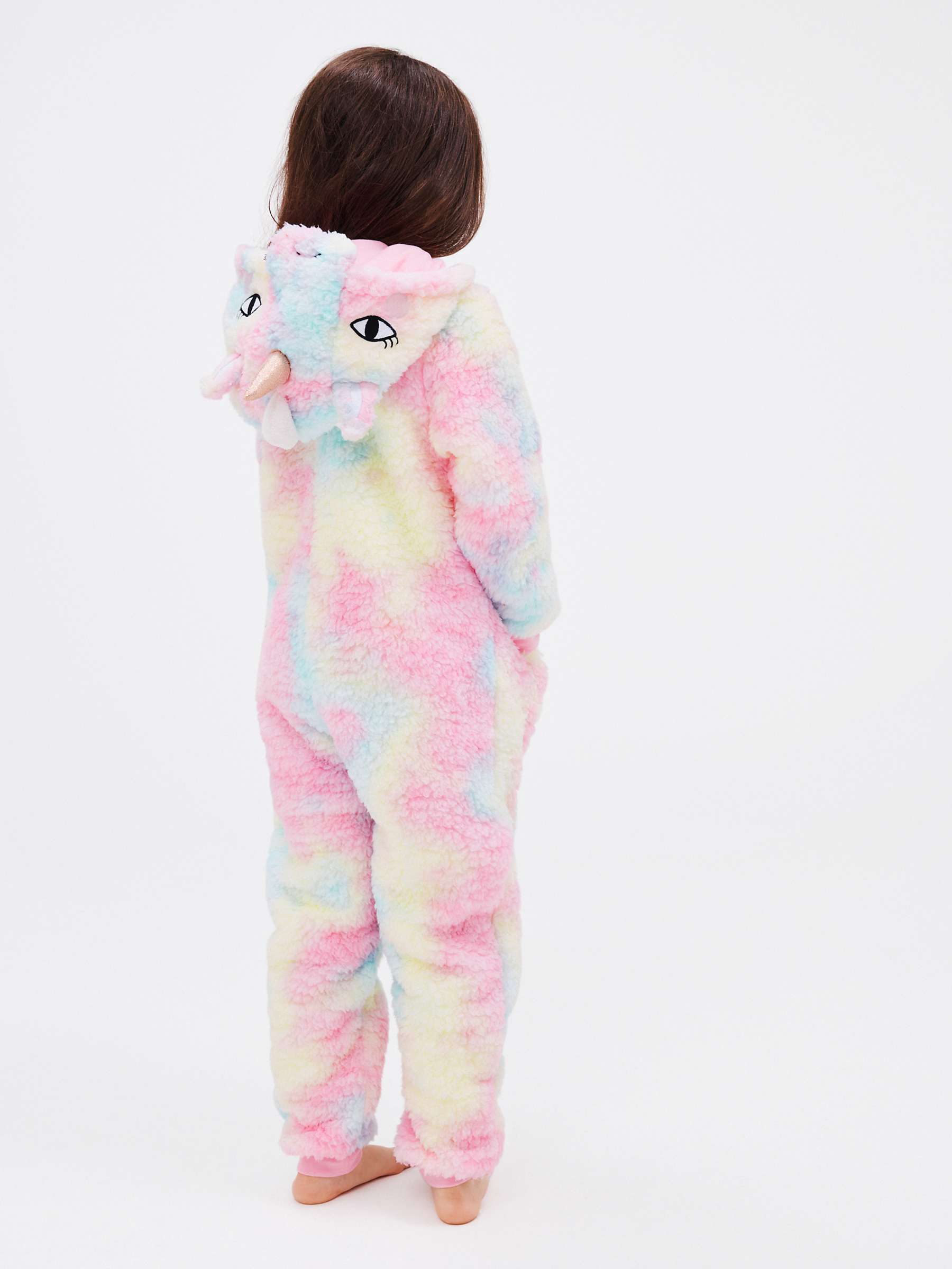 Buy John Lewis Kids' Unicorn Fleece Onesie, Pink/Multi Online at johnlewis.com