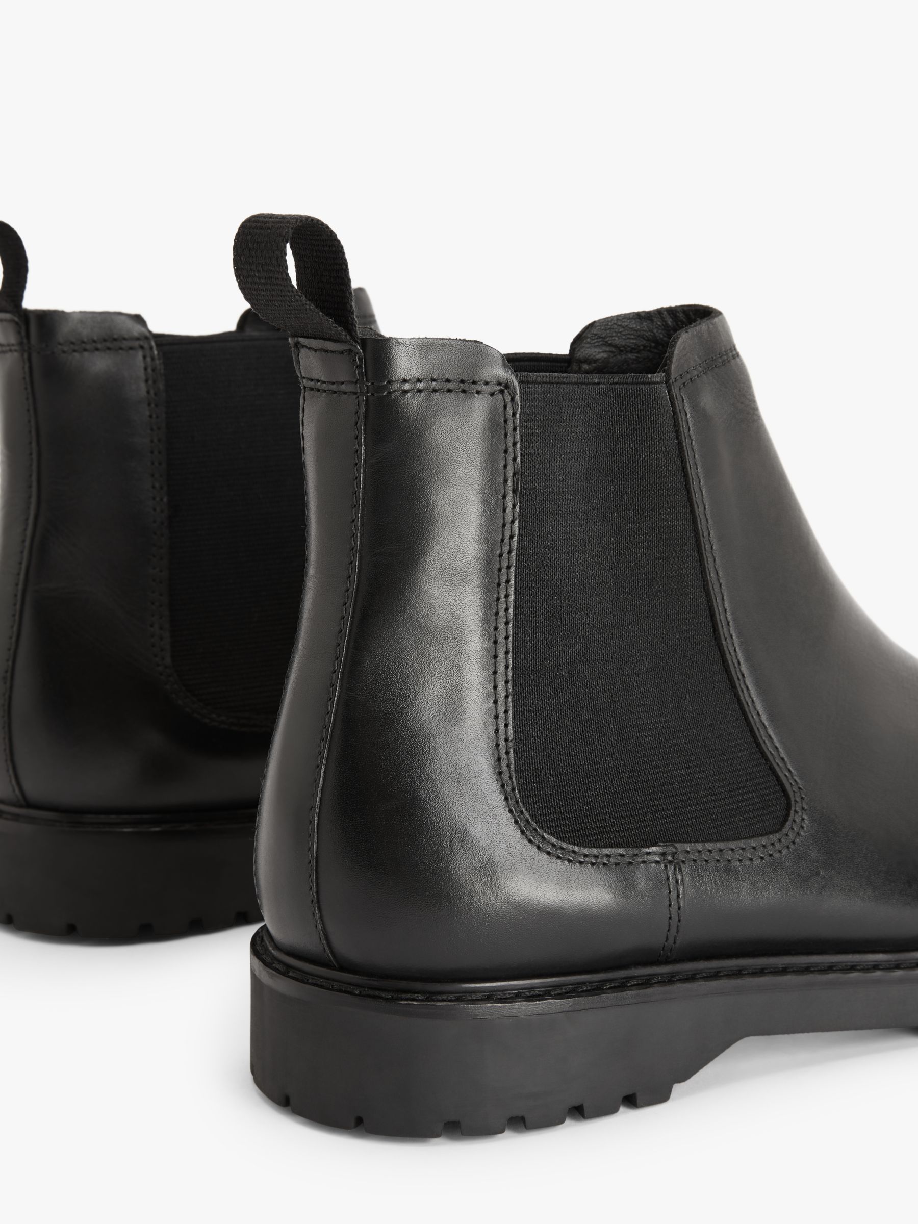 Kin Leather Chelsea Boots, Black at John Lewis & Partners