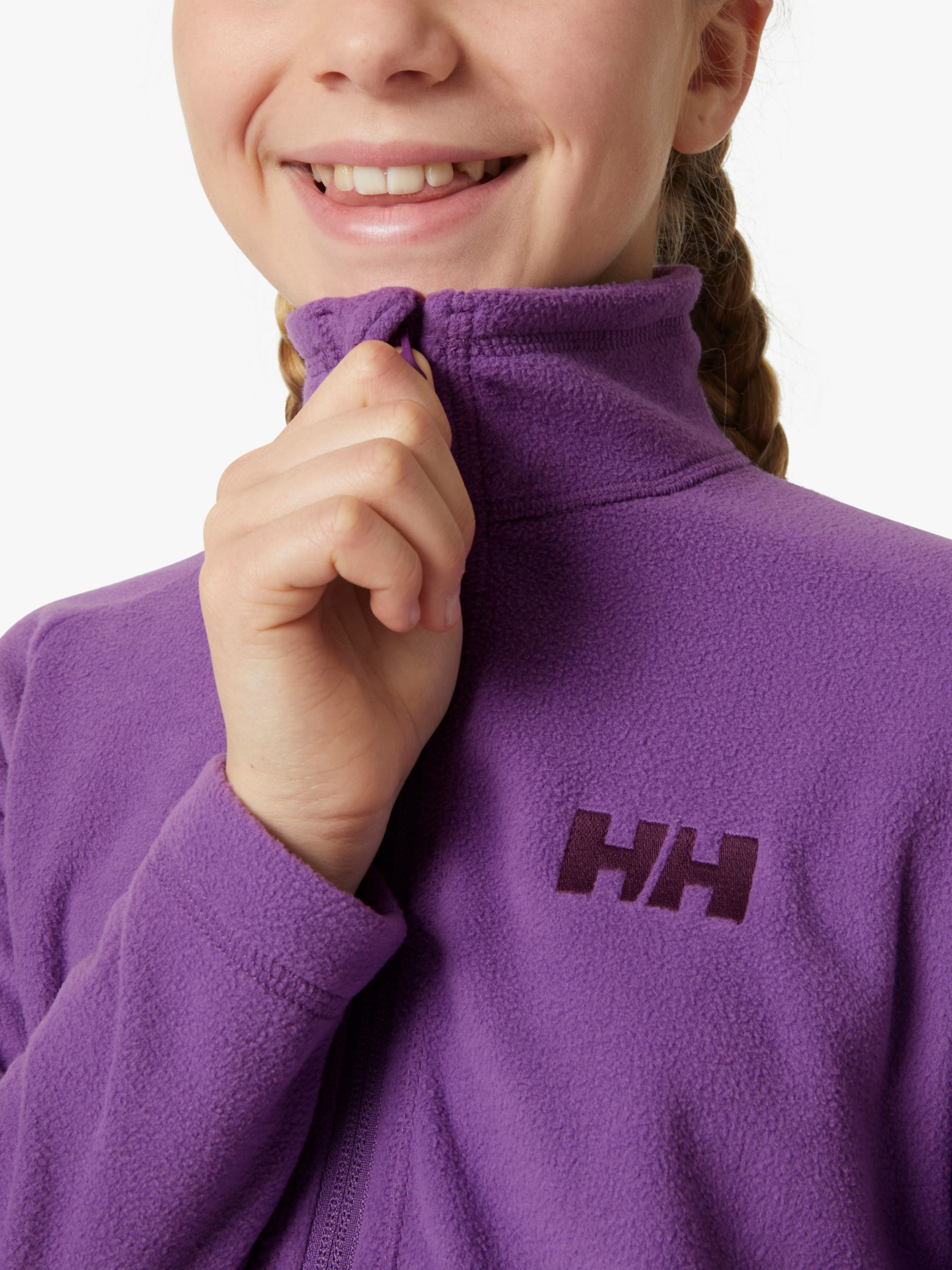 Helly Hansen Kids' Daybreaker Zipped Fleece, Purple, 8 years