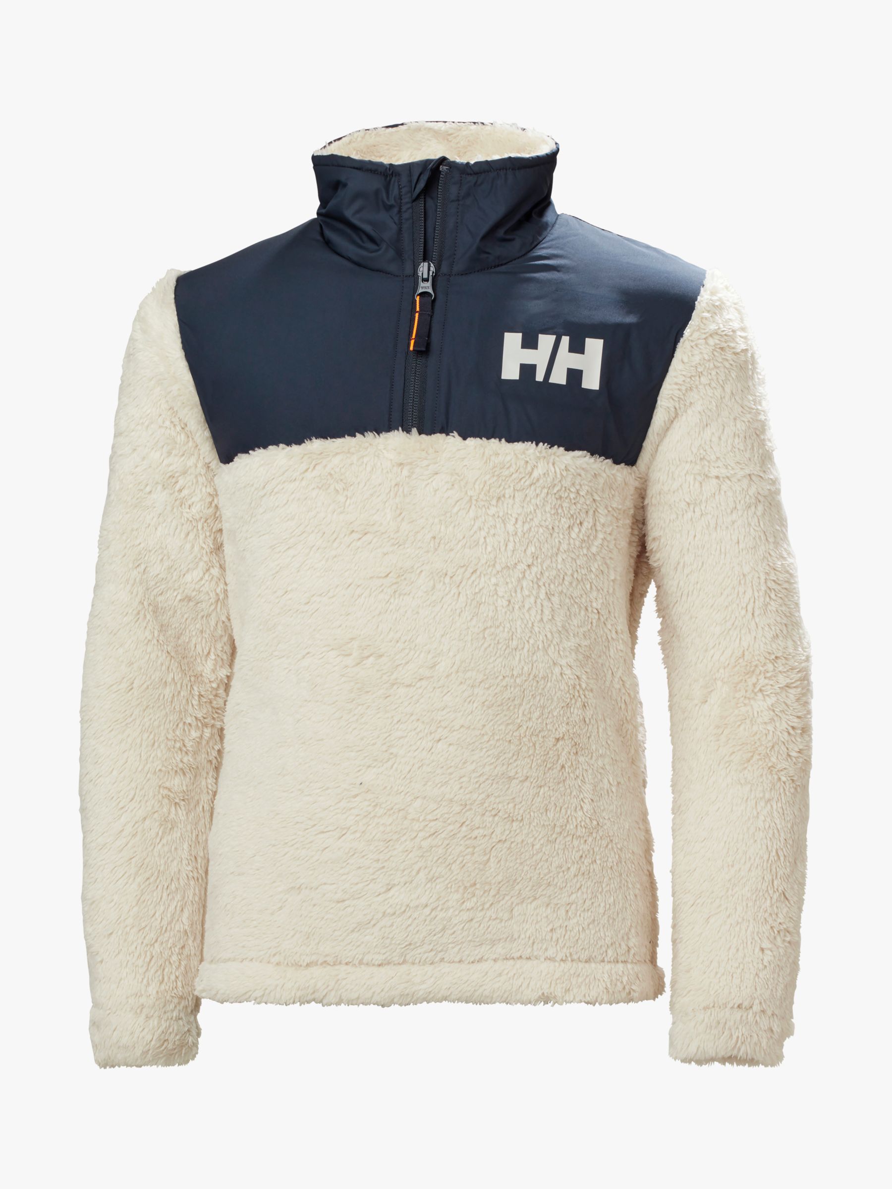 Helly Hansen Kids' Champ Half-Zip Plush Fleece, Natural Beige, 8 years
