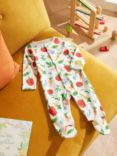 John Lewis ANYDAY Baby Veggies Print Sleepsuit, Multi