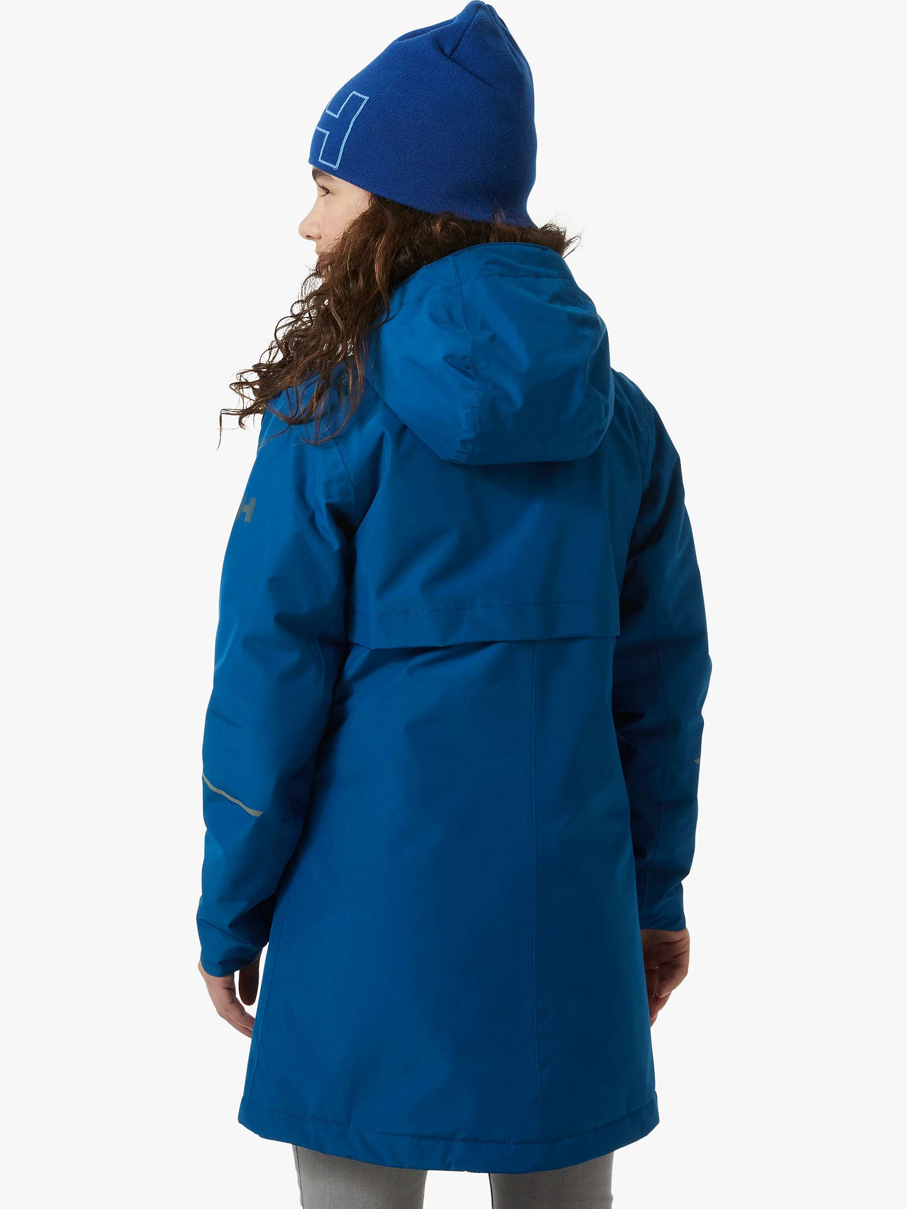 Buy Helly Hansen Kids' Lisburn Longline Raincoat, Blue Online at johnlewis.com