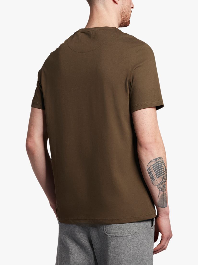 Lyle & Scott Plain Crew Neck T-Shirt, Olive, XS