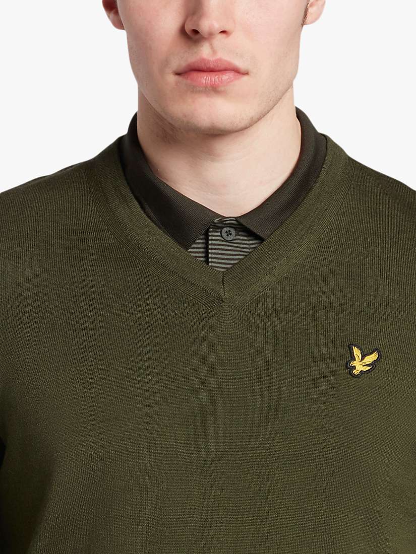 Buy Lyle & Scott V-Neck Merino Blend Jumper Online at johnlewis.com