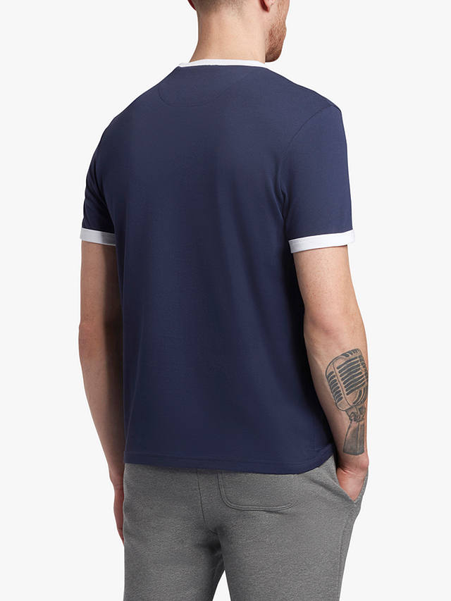 Lyle & Scott Ringer T-Shirt, Navy/White 