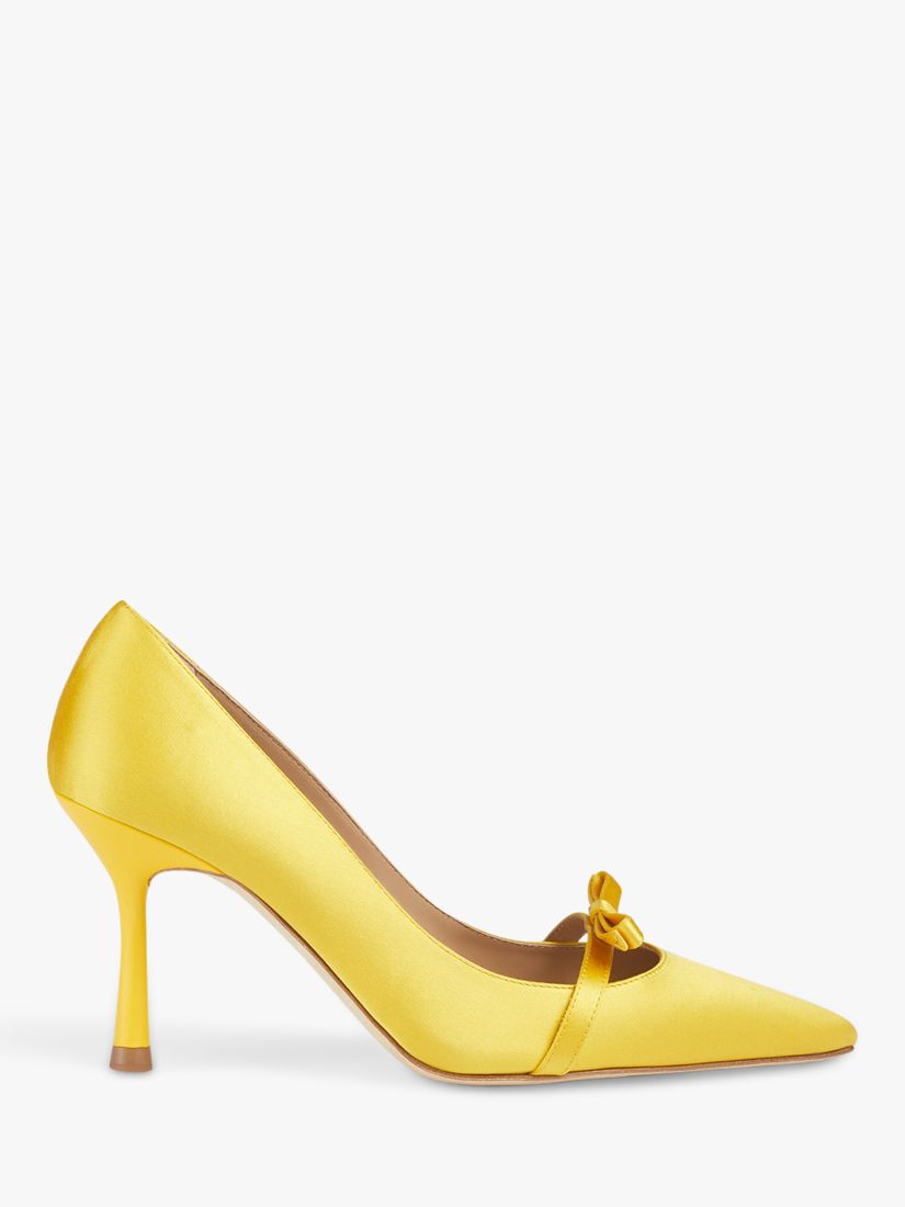  Viola Bow Detail Court Shoes, Sunshine at John Lewis & Partners