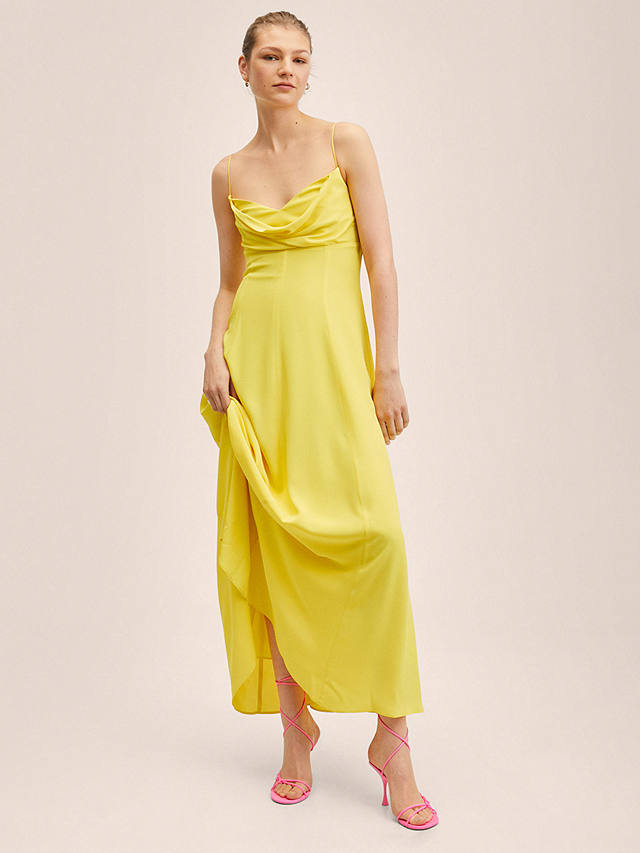 Mango Jess Maxi Dress, Yellow at John Lewis & Partners