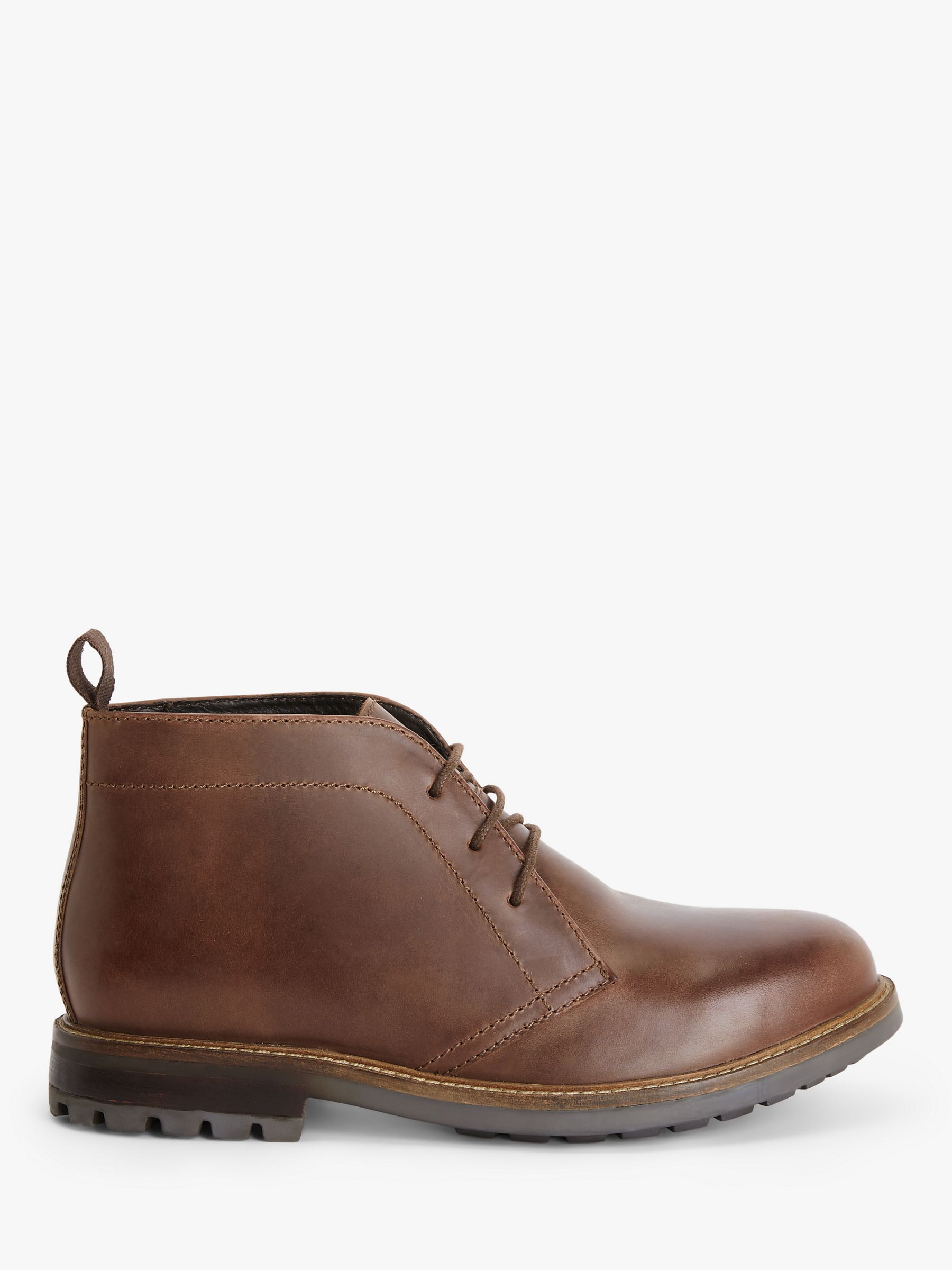 John Lewis Cleated Chukka Boots, Brown