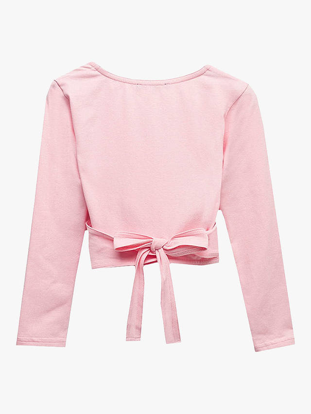 Trotters Company Kids' Ballet Wrap Cardigan, Pink