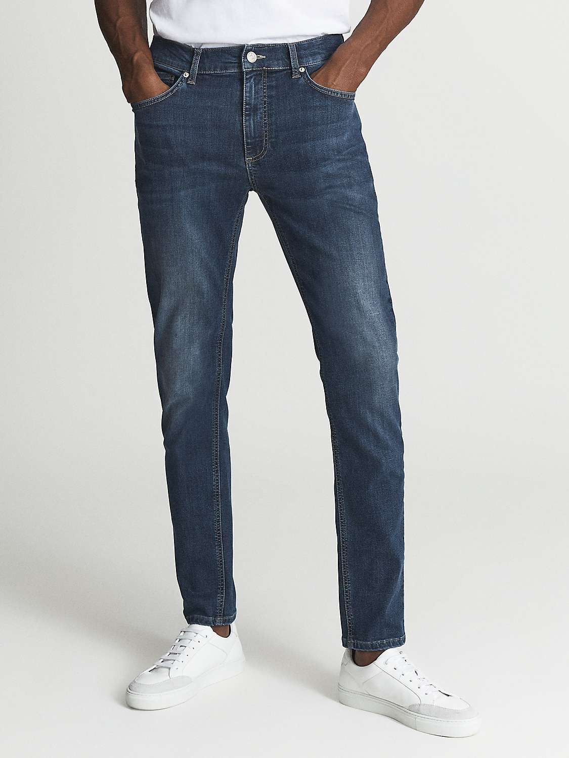 Buy Reiss James Jersey Slim Fit Jeans Online at johnlewis.com