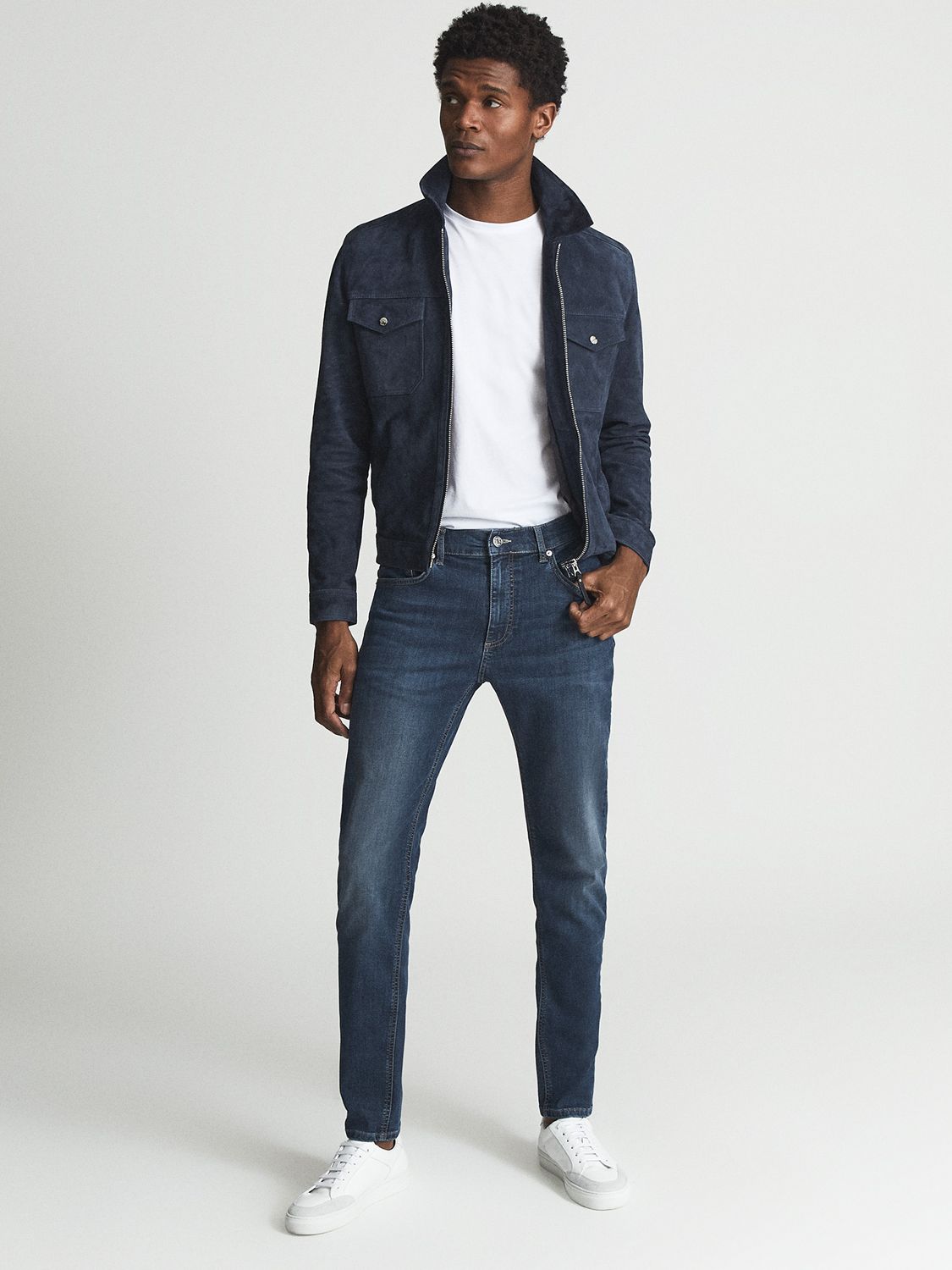 Reiss James Jersey Slim Fit Jeans at John Lewis & Partners