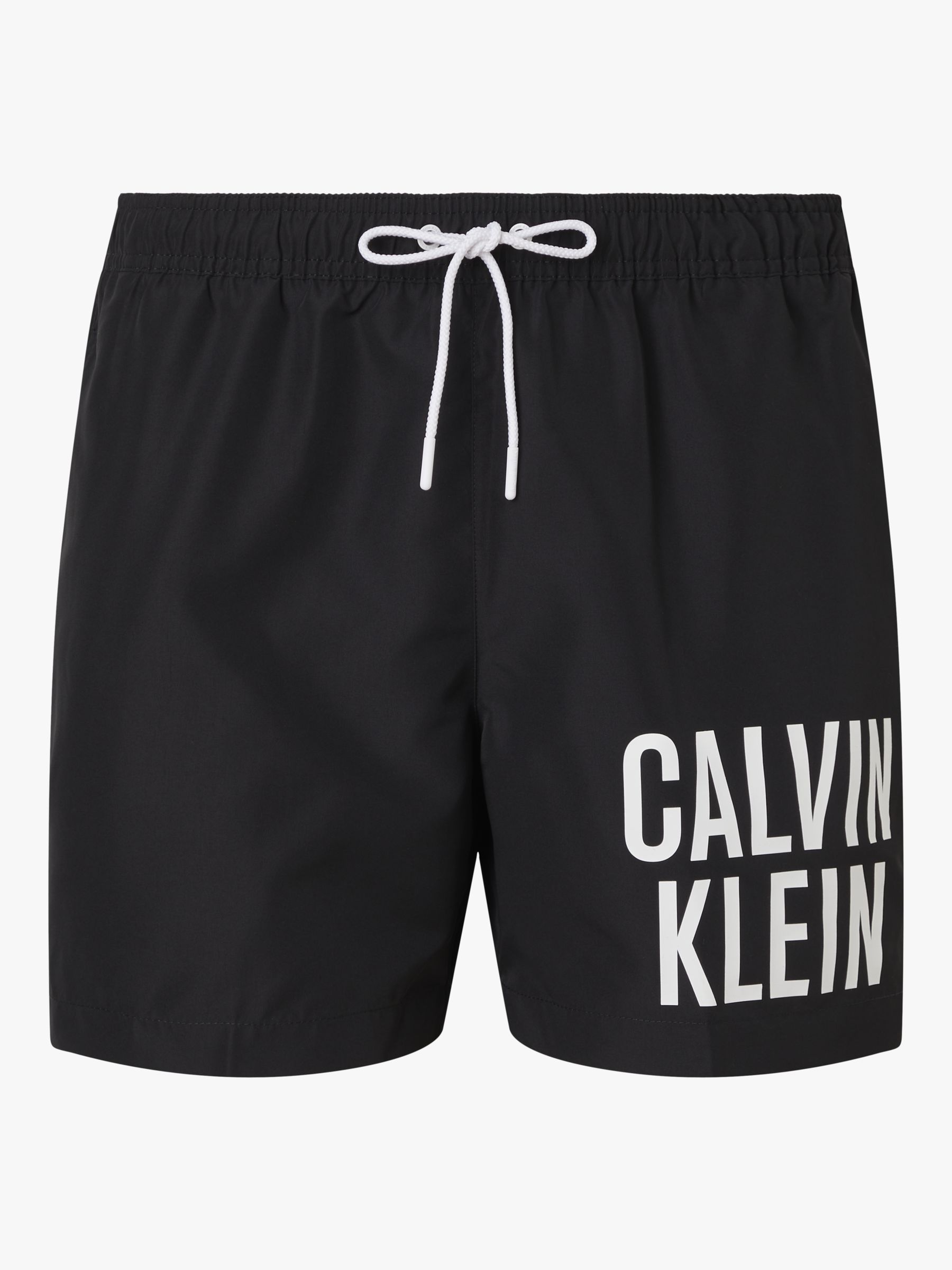 Calvin Klein Logo Tape Beach/Gym Shorts, PVH Classic White