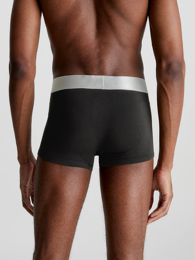 Calvin Klein Recycled Cotton Blend Trunks, Pack of 3, Black/White/Grey