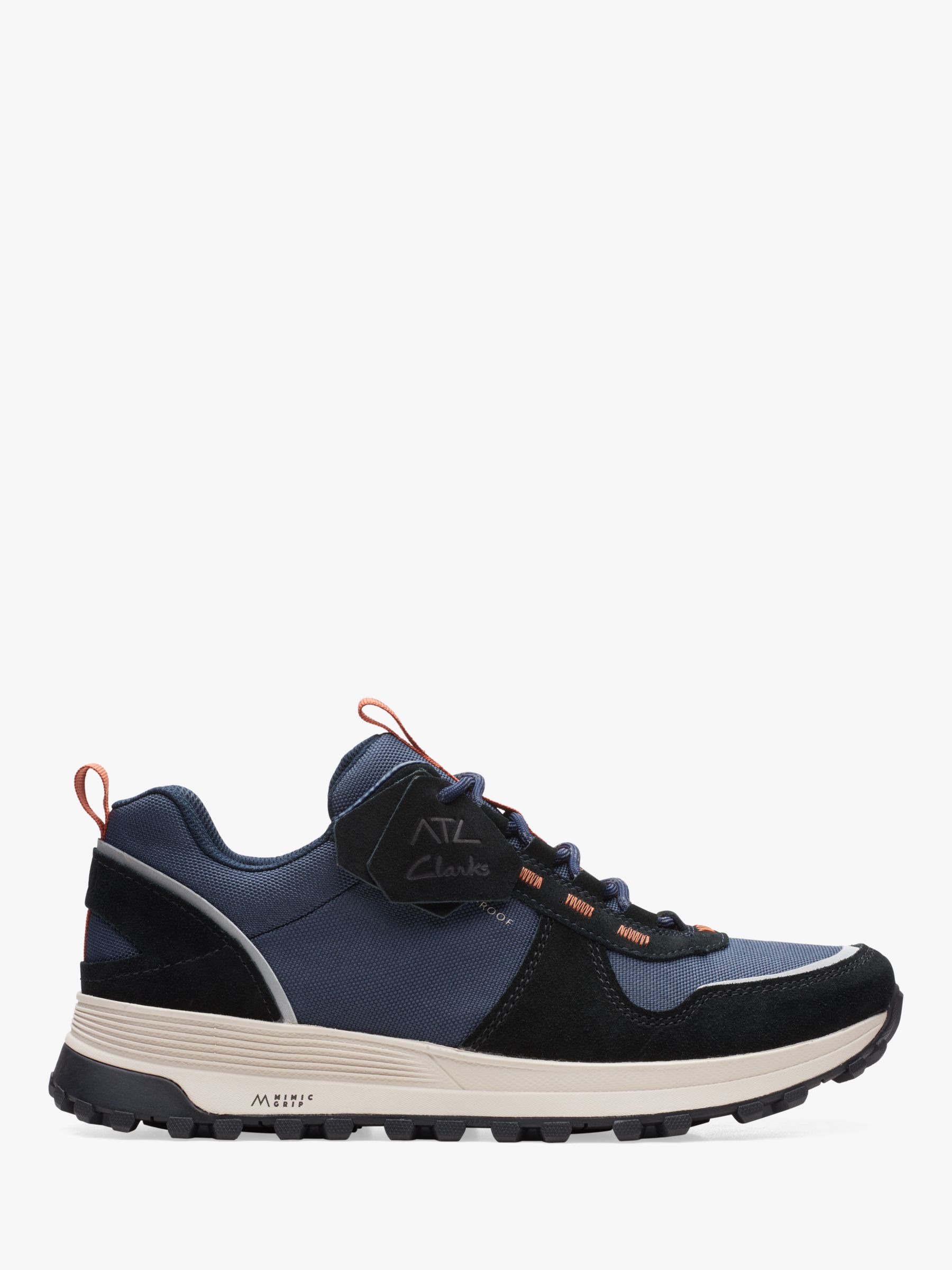 Clarks ATL Trek Walk Trainers, Navy Combi at John Lewis & Partners