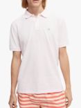 Scotch & Soda Short Sleeve Pique Polo Shirt, 4785 Pink Icon
