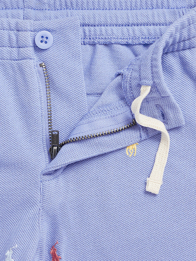 Polo Ralph Lauren Kids' Schiffli Logo Shorts, Lake Blue/Multi, 2 years