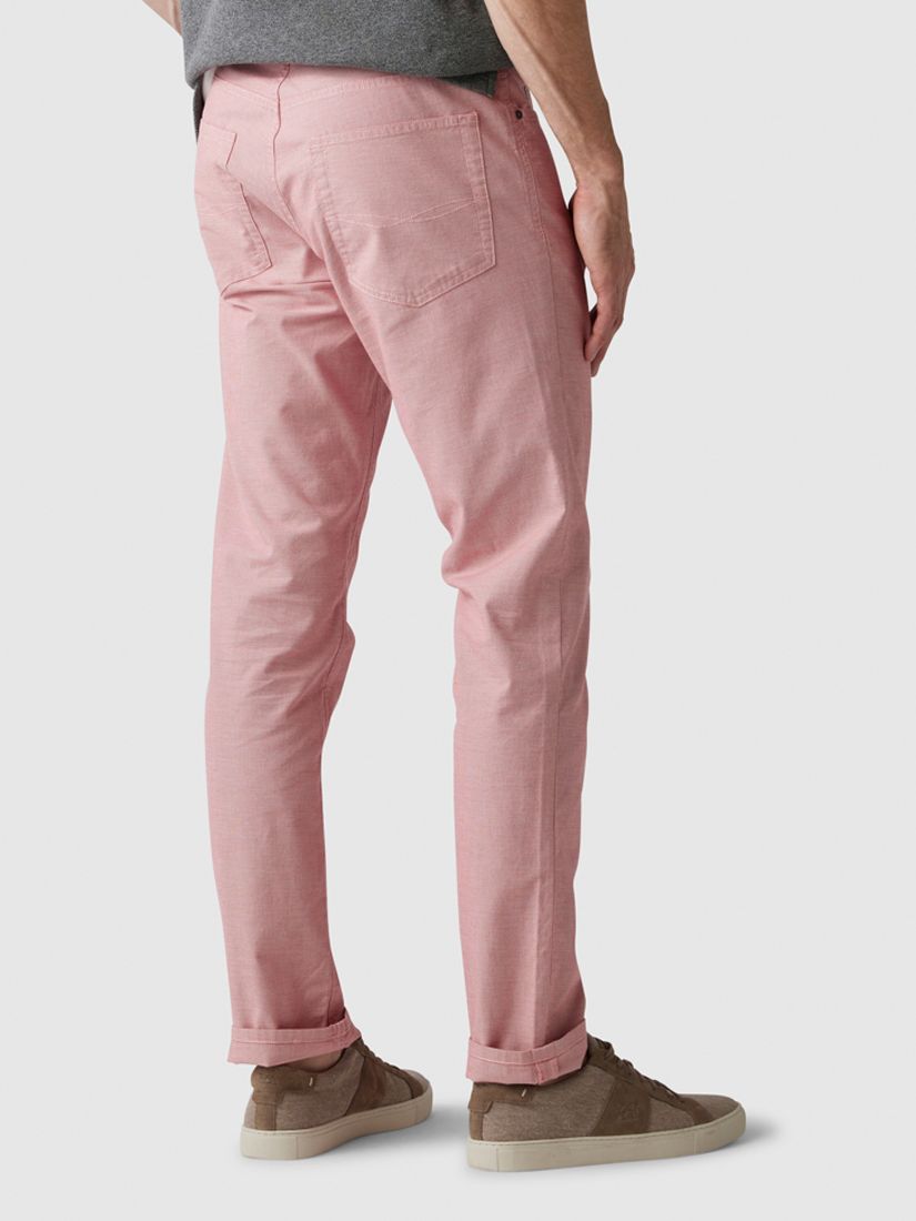 Rodd & Gunn Fabric Straight Fit Regular Leg Length Jeans, Coral, 28R