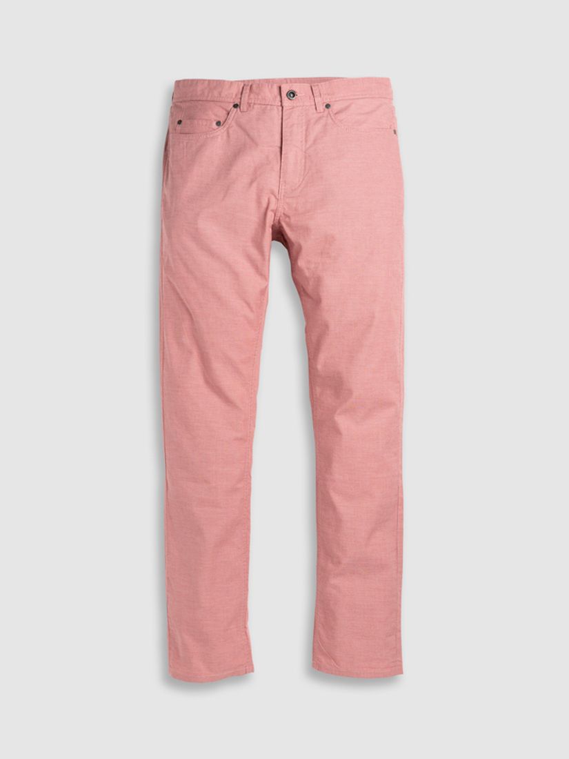 Rodd & Gunn Fabric Straight Fit Regular Leg Length Jeans, Coral, 28R