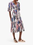 Phase Eight Caityln Ikat Wrap Midi Dress, Multi