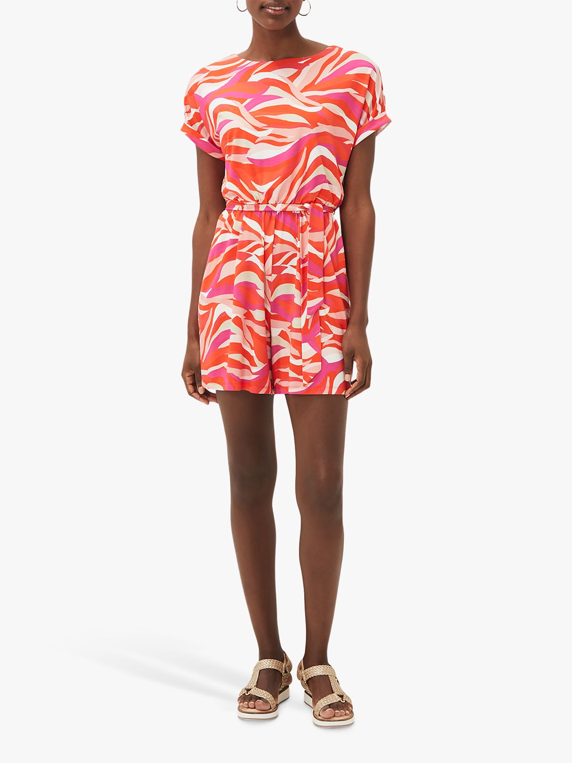 Buy Phase Eight Meryl Abstract Print Playsuit, Multi Online at johnlewis.com